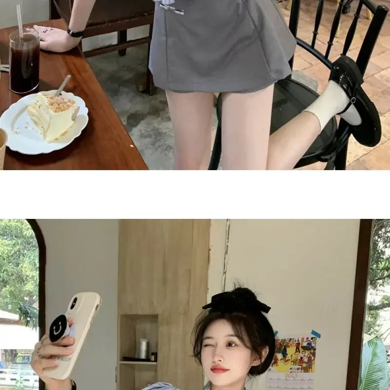 Bow-rinked Striped Shirt for Women Summer French Sweet and Spicy Puff Sleeve Shirt Short Short Sleeve Top    Home Decor Supply | Online Retail | ShoreShopper.com