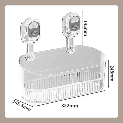 Multi-functional Bathroom Shelf with Suction Cup No Drilling Needed Shower Caddy for Shampoo Conditioner Soap Razors kitchen ﻿    Home Decor Supply | Online Retail | ShoreShopper.com
