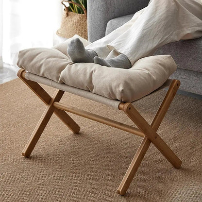 Velvet Footstool Velvet Footstool Ottoman Small Footrests Foot Stool Leg Rest High Padded Stool Seat For Bedroom Living Room    Home Decor Supply | Online Retail | ShoreShopper.com