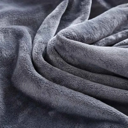 Fluffy Coral Velvet Blanket Flannel Plush Comfortable Thickened and Warm Soft Sofa Throw Blanket for Air-Conditioned Room Luxury