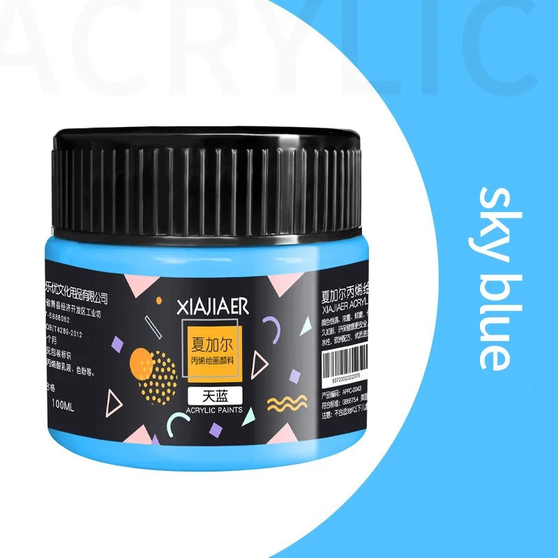 Acrylic paint 100ml hand-painted wall painting Graffiti Stone T-shirt tinned paint Studio multi-color acrylic paint    Home Decor Supply | Online Retail | ShoreShopper.com