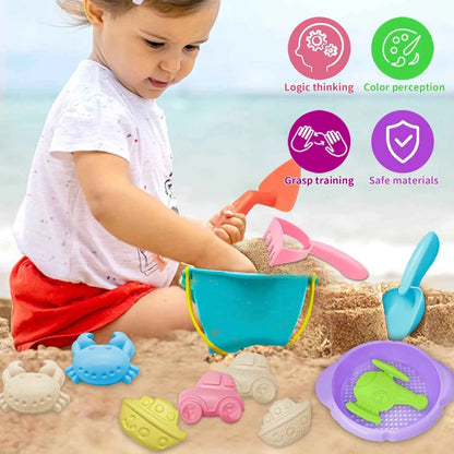 Baby Beach Toys Children Outdoor Summer Sand Play Set Infants Digging SandPlastic Shovels Buckets Water Play Beach Toys for Kids