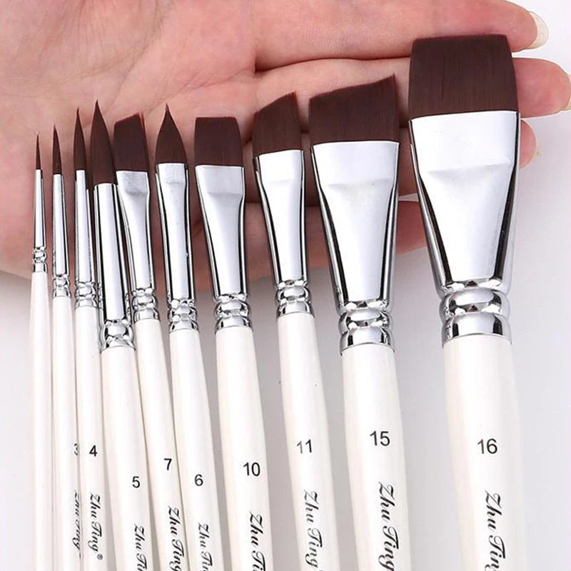 Body Pinting Face Body Art Paint Multifunctional Professional Paint Brushes Set Wooden Handle Nylon Brush Oil Painting Brushes    Home Decor Supply | Online Retail | ShoreShopper.com
