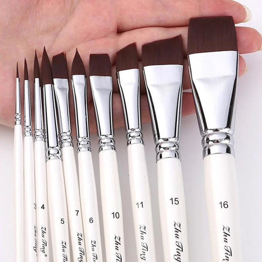 Body Pinting Face Body Art Paint Multifunctional Professional Paint Brushes Set Wooden Handle Nylon Brush Oil Painting Brushes    Home Decor Supply | Online Retail | ShoreShopper.com