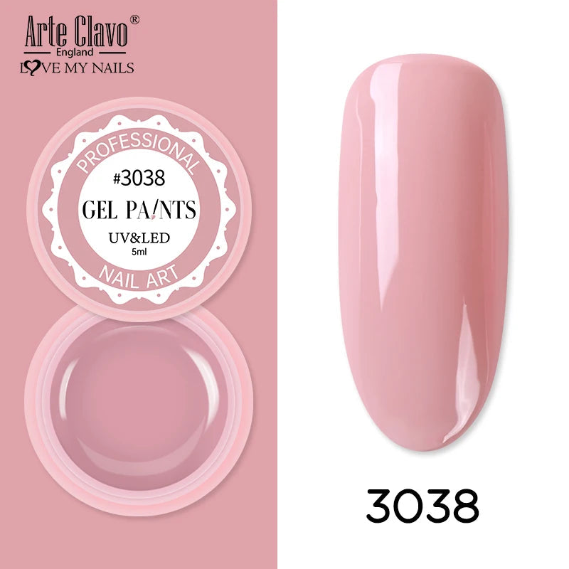 Arte Clavo Painting Gel 72 Colors 5ml Professional Nail Paint Color Gel Polish For Nail Art UV Gel Lacquer Gel Top Coat Manicure    Home Decor Supply | Online Retail | ShoreShopper.com