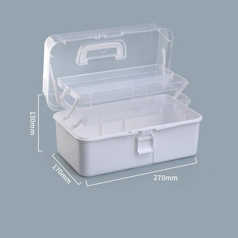 Three-tier Art Toolbox Carry Case – Organizes brushes, paints, palettes, and other art supplies with categorized storage.    Home Decor Supply | Online Retail | ShoreShopper.com