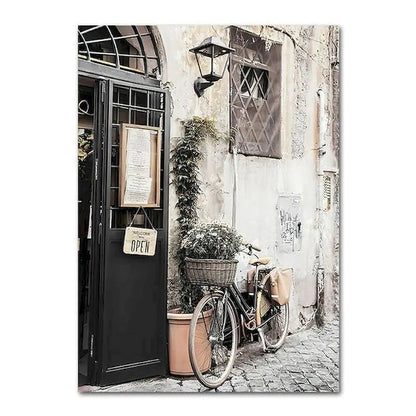 CHENISTORY-Acrylic Paint By Number Houses Scenery Picture, Green Plants On Canvas, Home Decoration    Home Decor Supply | Online Retail | ShoreShopper.com