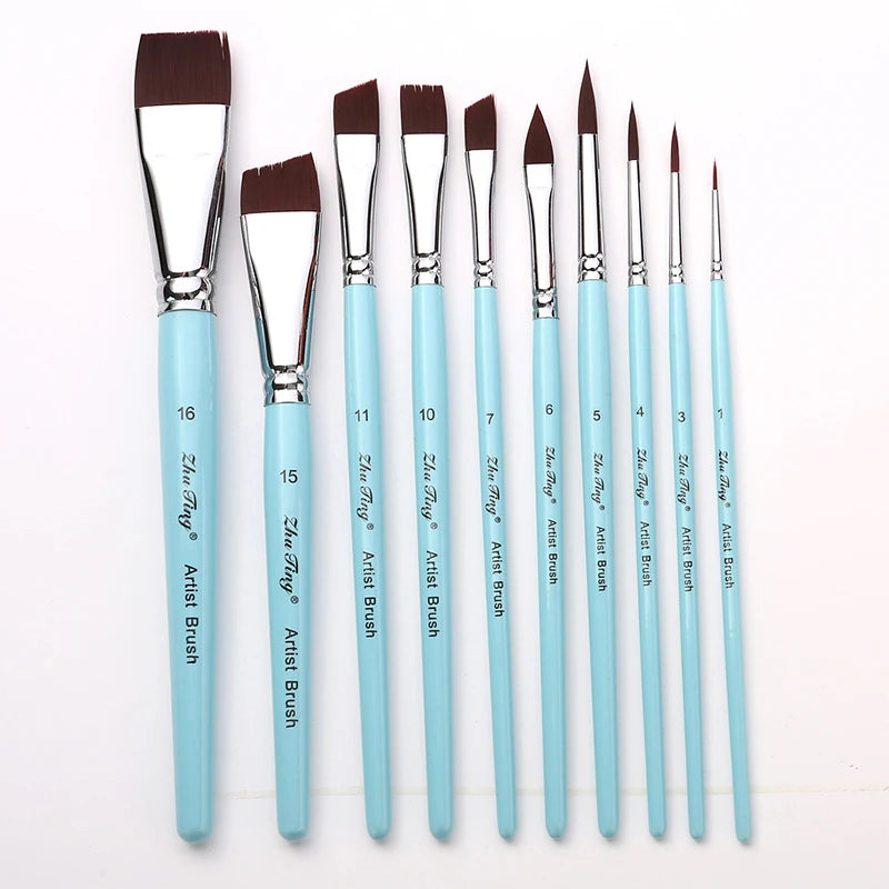 Body Pinting Face Body Art Paint Multifunctional Professional Paint Brushes Set Wooden Handle Nylon Brush Oil Painting Brushes    Home Decor Supply | Online Retail | ShoreShopper.com