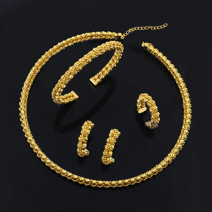 Necklace Bracelet Ring Earrings Jewelry Sets for Women, Elegant Charm Gift for Party Wedding, Sparkling Jewellery Woman Accessor    Home Decor Supply | Online Retail | ShoreShopper.com