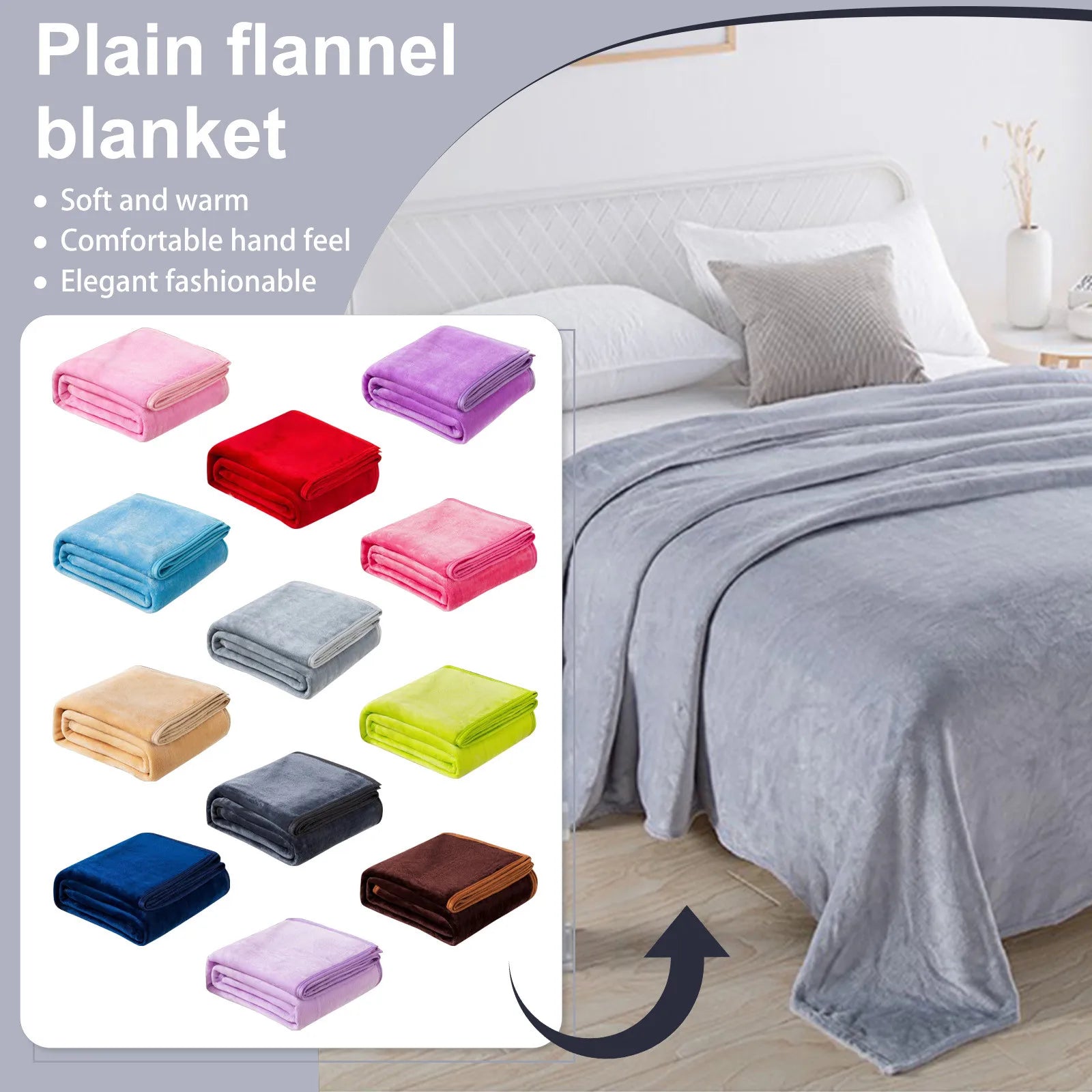 Soft Fuzzy Fleece Throw Blanket Twin Colorful Luxury Warm Cozy Couch Blanket Plush Microfiber Blanket For Bed Sofa Travel    Your Coastal Marketplace | Shoreshopper.com