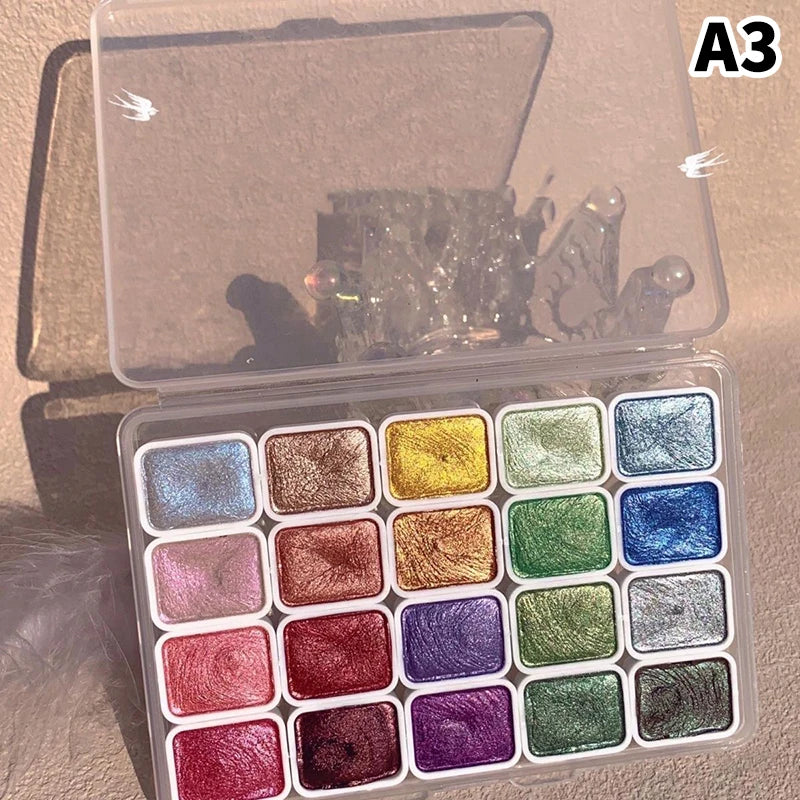 Art Watercolor Paint Oil Painting High Saturation Popular Semi-Solid 20 grids Color pigment    Home Decor Supply | Online Retail | ShoreShopper.com