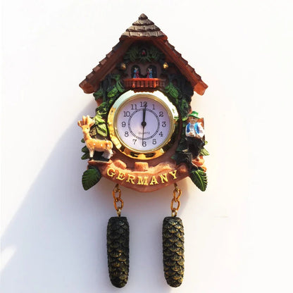 ‌German 3D Cuckoo Clock Wooden House Pine Cone Fridge Magnet, Travel Souvenir, Home Decor, Creative Gift, Strong Magnetic    Home Decor Supply | Online Retail | ShoreShopper.com