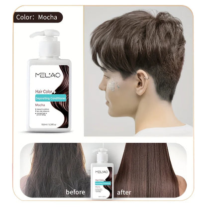 MELAO Hair Dye - Semi Permanent Hair Color Depositing Conditioner, Cruelty-free - ShoreCo.Shop