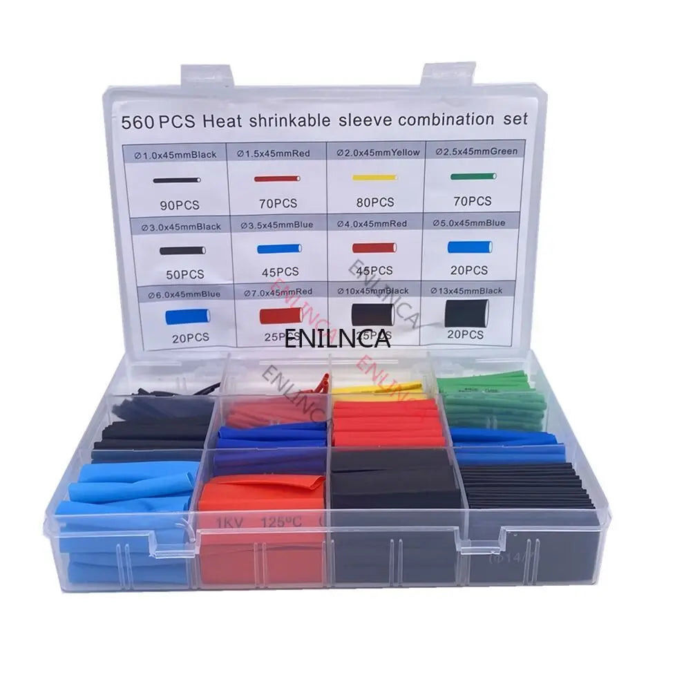 127-750pcs Heat-shrink Tubing Thermoresistant Tube Heat Shrink Wrapping Kit Electrical Connection Wire Cable Insulation Sleeving    Home Decor Supply | Online Retail | ShoreShopper.com