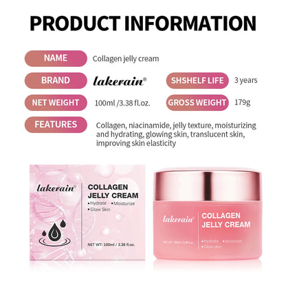 Anti Aging Collagen Face Cream 100ml Niacinamide Moisturizer Hydrating Gel For Tightening Soothing Firmness Skincare - ShoreCo.Shop