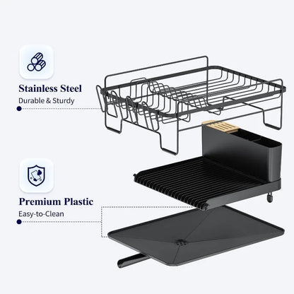 Dish Rack, Multifunctional Dish Rack for Kitchen Counter, Anti-Rust Drying Dish Rack    Home Decor Supply | Online Retail | ShoreShopper.com