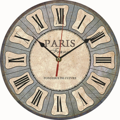 Creative wooden wall clock 30cm MDF density board silent quartz clock    Home Decor Supply | Online Retail | ShoreShopper.com