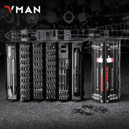 138 In 1 Electric Professional Screwdriver Set Cordless Multifunctional iPhone & Glasses Repair Tool Magnetic Bit Household Kit    Home Decor Supply | Online Retail | ShoreShopper.com