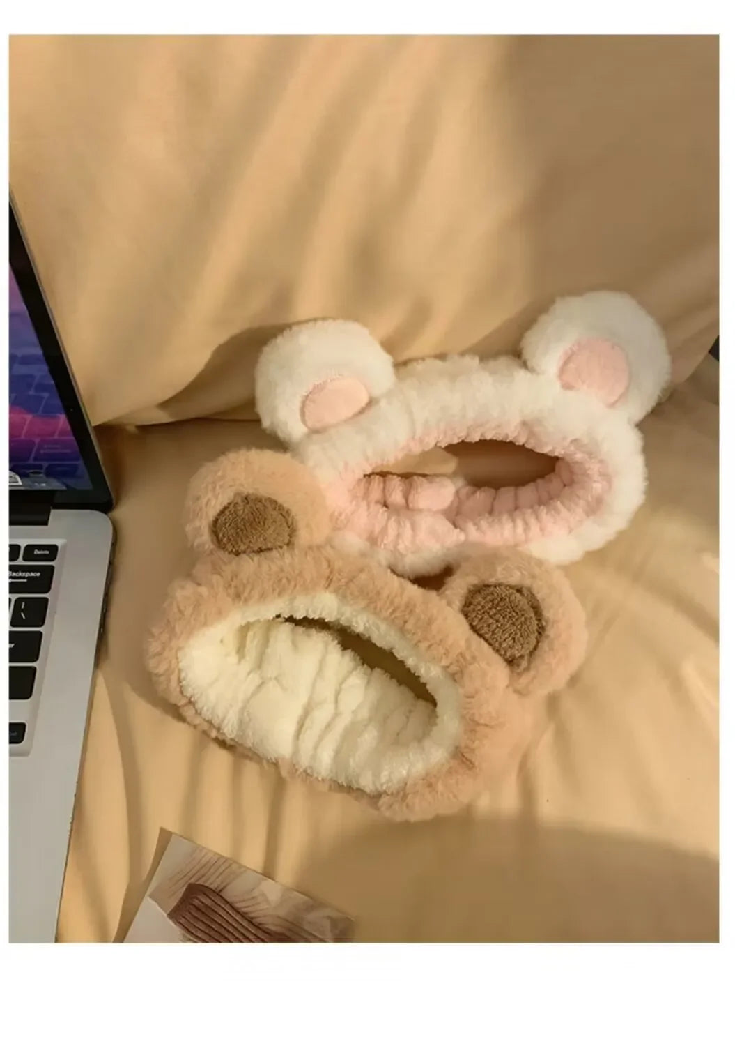 Headwear Plush Face Wash Headband Cute Plush Little Bear Ears Face Washing Headband Headwear Shampoo Headband    Your Coastal Marketplace | Shoreshopper.com