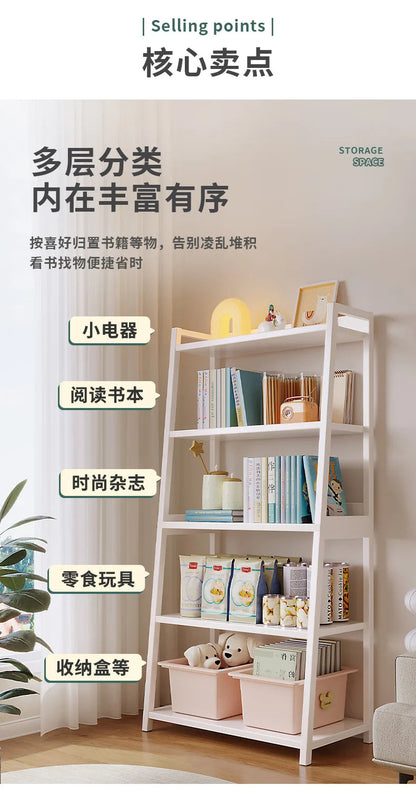 Household Multi-layer Wrought Iron Shelves Ins Wind Simple Floor Storage Display Cabinet Trapezoidal Shelf Bookshelf    Home Decor Supply | Online Retail | ShoreShopper.com