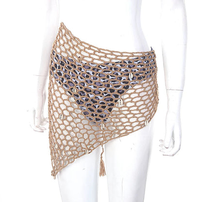 Women Beach Weave Hand Crochet Wrap Shawls Sexy Bikini Cover Up Sunscreen Nets Skirt Mesh Tunic Pareo Beachwear hot    Your Coastal Marketplace | Shoreshopper.com