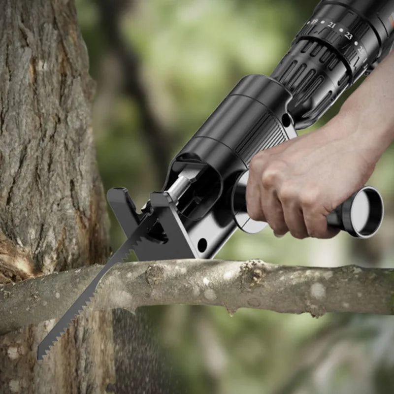 Portable Reciprocating Saw Adapter Electric Drill Modified Electric JigSaw Curve Saw Power Tool for Wood PVC Steel Pipe Cutting    Home Decor Supply | Online Retail | ShoreShopper.com