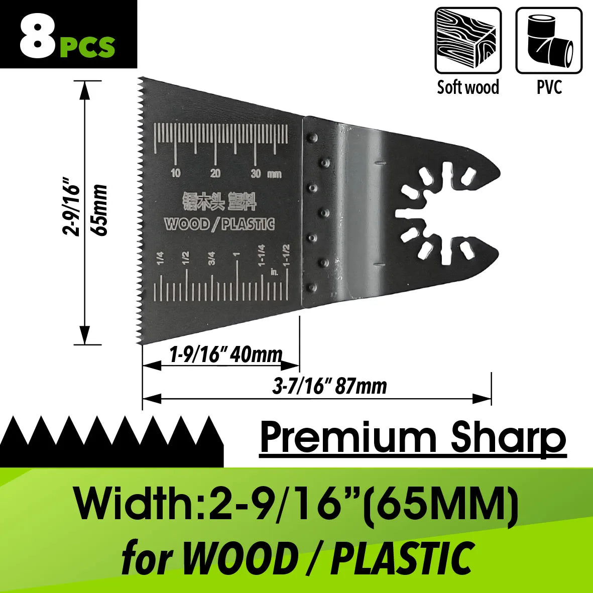 Oscillating Saw Blades Kit，Multitool Blades - Compatible with Milwaukee Dewalt  Worx Skil AEG Ryobi - ShoreCo.Shop