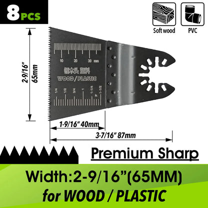 Oscillating Saw Blades Kit，Multitool Blades - Compatible with Milwaukee Dewalt  Worx Skil AEG Ryobi - ShoreCo.Shop