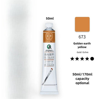 Maries Oil Paint 50ML Oil Painting Art Creation Pigment Large Oil Paint Paint Single Commonly Used 24 Colors    Home Decor Supply | Online Retail | ShoreShopper.com