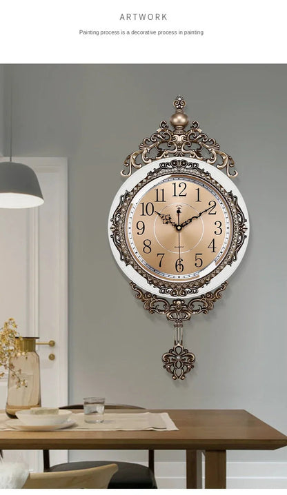 Large Luxury Gold Wall Clock Living Room Silent Creative Swing Wall watches Bedroom Quartz Clocks Wall Home Decor    Home Decor Supply | Online Retail | ShoreShopper.com