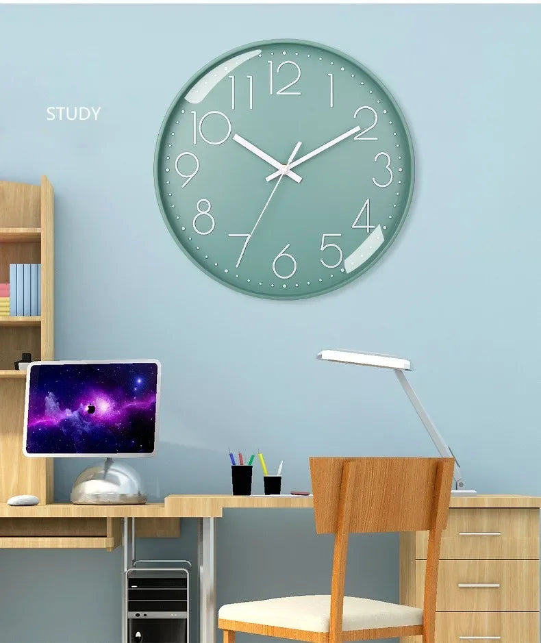 8 Inch Easy To Read Wall Clock Classic Elegant Modern Silent Quartz Clocks for Living Room Bedroom Office Study    Home Decor Supply | Online Retail | ShoreShopper.com