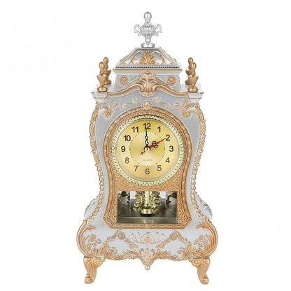 Desk Alarm Clock Vintage Clock Classical Royalty Sitting Room Desk Imperial Furnishing Creative Sit Pendulum Clock    Home Decor Supply | Online Retail | ShoreShopper.com