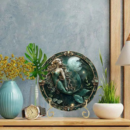 Mermaid-Themed Aluminum Wall Art, Perfect Gift for Marine Enthusiasts, Mermaid Decor, Mermaid Bathroom Decor