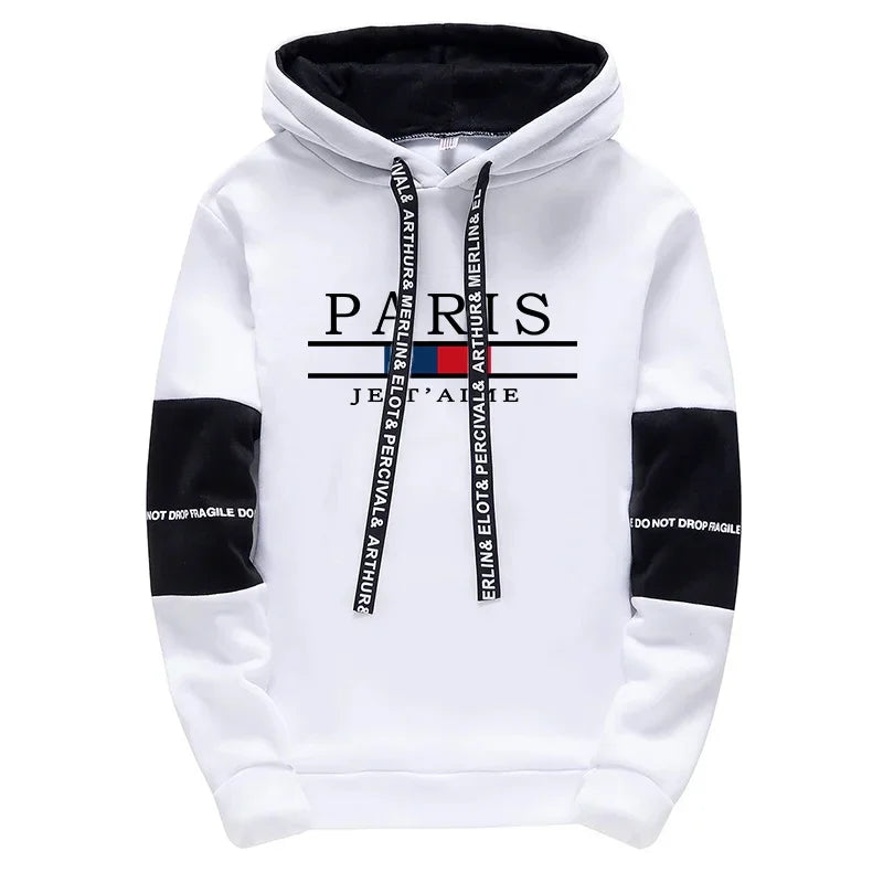Paris Fashion Hoodies for Men High Quality Hooded Long Sleeve Sweatshirts All Season Daily Casual Sports Pullover Men's Clothes    Home Decor Supply | Online Retail | ShoreShopper.com