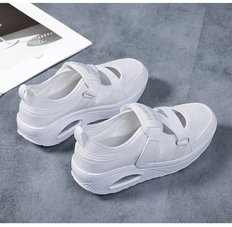 Women's Shoes 2022 Fashion Breathable Wedge Air Sneakers Lightweight Platform Sport Shoes Summer Woman Vulcanize Shoes    Your Coastal Marketplace | Shoreshopper.com