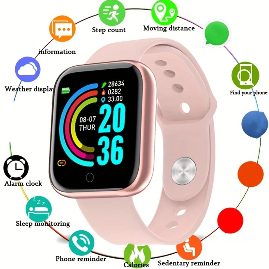 Smartwatch Men Women Wristwatches Smart Watch Message Fitness Monitor Bracelet Birthday Gift Electronic Clock For Android IOS    Home Decor Supply | Online Retail | ShoreShopper.com