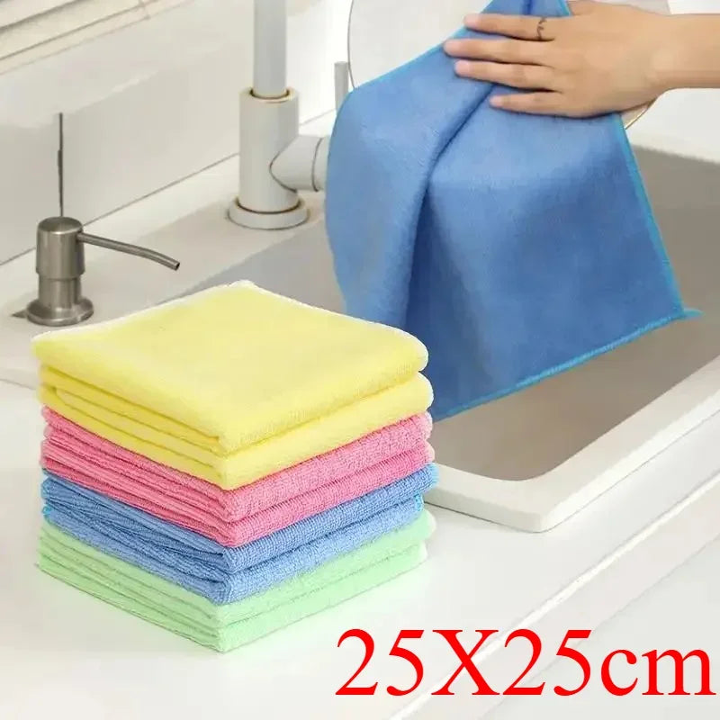 5/10/20pcs Kitchen Towel, Ultra-fine Fiber Light Gray Cleaning Cloth Set, Absorbent, Soft And Stain-removing Cloth    Home Decor Supply | Online Retail | ShoreShopper.com
