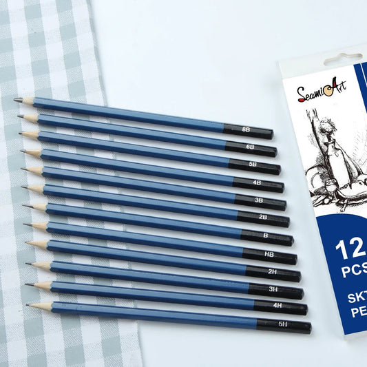 SeamiArt 12 Pcs. Standard Sketching Pencil Art Suppliers for Artist Drawing School Office Lapices De Colores Pencils Supplies    Home Decor Supply | Online Retail | ShoreShopper.com