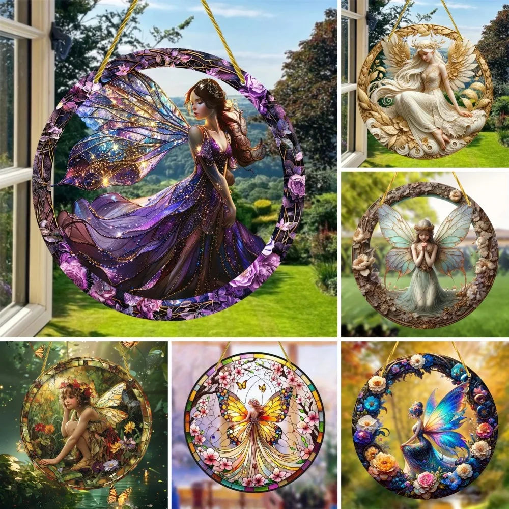Enchanting Elf Fairy Acrylic Sun Catcher Window Door Display, Seasonal Summer Decor - for Home, Bar, for Daily Christmas Decor    Your Coastal Marketplace | Shoreshopper.com