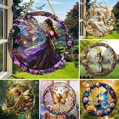 Enchanting Elf Fairy Acrylic Sun Catcher Window Door Display, Seasonal Summer Decor - for Home, Bar, for Daily Christmas Decor    Your Coastal Marketplace | Shoreshopper.com