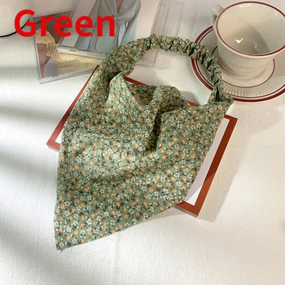 Floral Kerchief Headwear Wrist Head Wrap Scarf Triangular Headscarf Accessories Hair Band Fashion Women Hats Creative Gifts    Your Coastal Marketplace | Shoreshopper.com