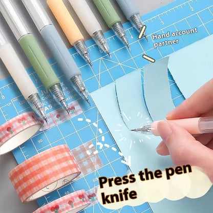 Art Utility Knife Pen Refill Stickers Scrapbooking Cutting Tool Express Box Knife School Supplies DIY Craft Supplies    Home Decor Supply | Online Retail | ShoreShopper.com