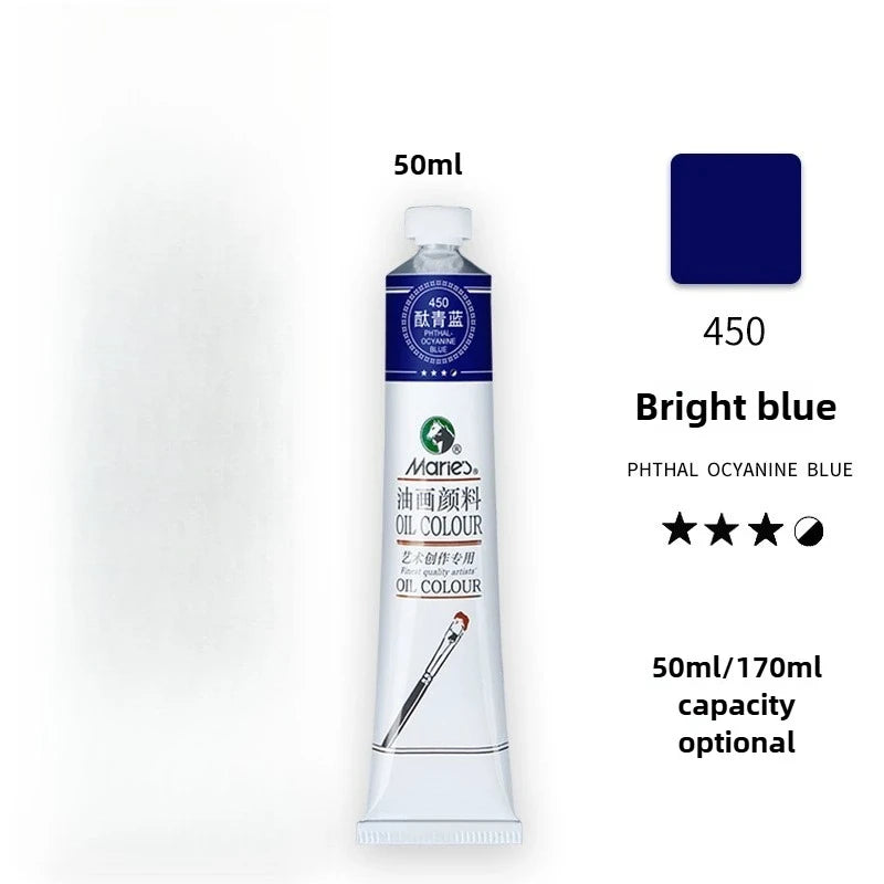 Maries Oil Paint 50ML Oil Painting Art Creation Pigment Large Oil Paint Paint Single Commonly Used 24 Colors    Home Decor Supply | Online Retail | ShoreShopper.com