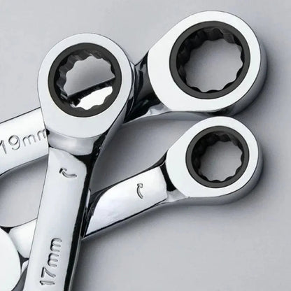 6-19mm Short Handle Quick Ratchet Wrench 72 Teeth Multi Functional Portable Short Dual-use Plum Blossom Small Wrench Hand Tools    Home Decor Supply | Online Retail | ShoreShopper.com