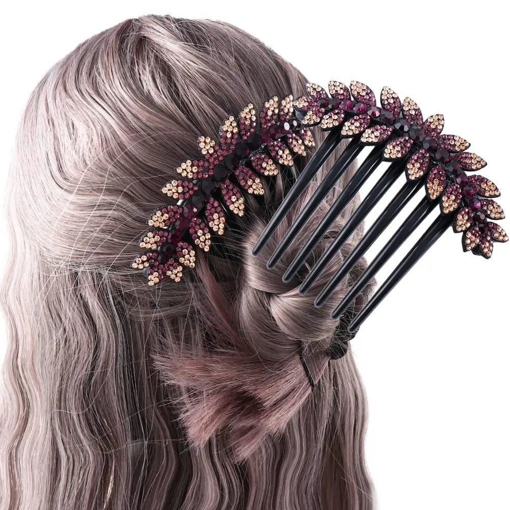 Headwear Elegant For Girls Ponytail Holder Flower Leaves Women Hair Comb Hair Claws Korean Barrettes Hair Clips    Your Coastal Marketplace | Shoreshopper.com
