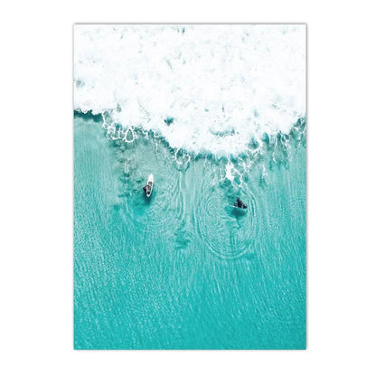 Beach Blue Ocean Wave Sea Water Surf Posters And Prints Coastal Seascape Canvas Painting Wall Art Picture Living Room Home Decor    Your Coastal Marketplace | Shoreshopper.com