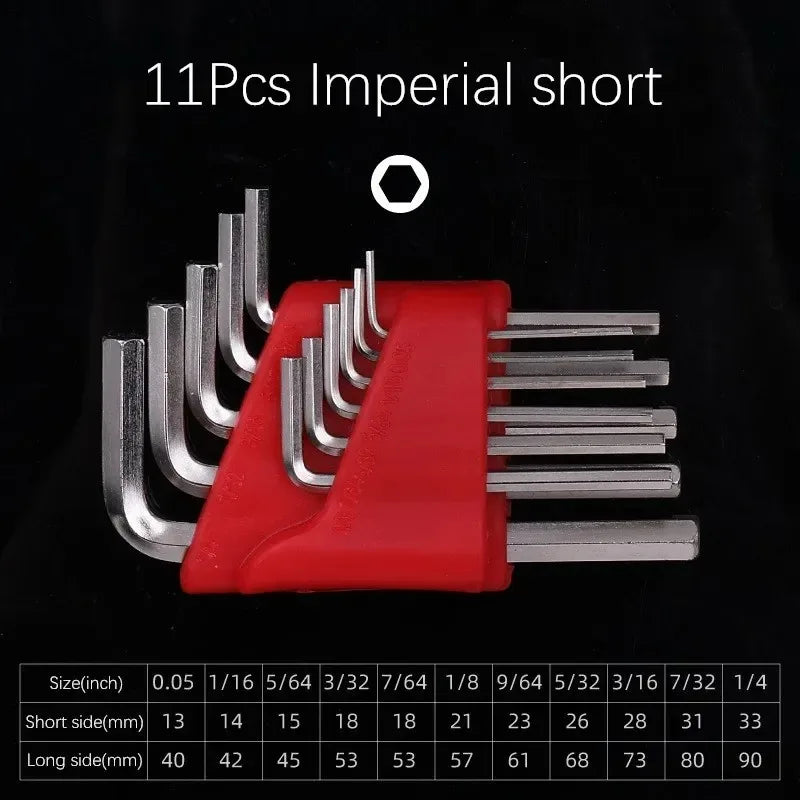 5/8/11 Pcs Metric Allen Wrench Set Inch Wrench L Wrench Keys Size Allen Key Short Arm Vehicle Repair Tool Set Home Hand Tools    Home Decor Supply | Online Retail | ShoreShopper.com