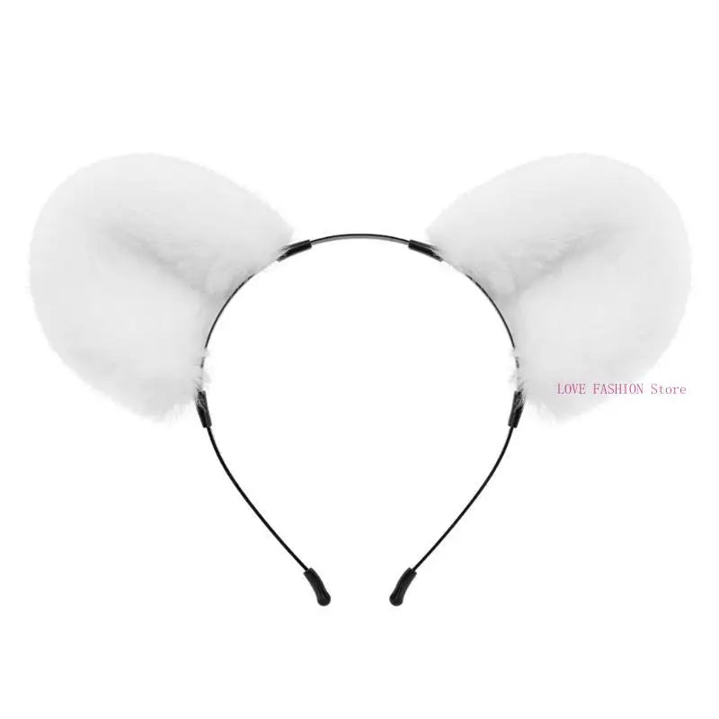 Girl Rabbits Headbands Furry Headwear Hairbands Fun Rabbit Ears Headwear Y166    Your Coastal Marketplace | Shoreshopper.com