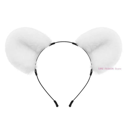 Girl Rabbits Headbands Furry Headwear Hairbands Fun Rabbit Ears Headwear Y166    Your Coastal Marketplace | Shoreshopper.com