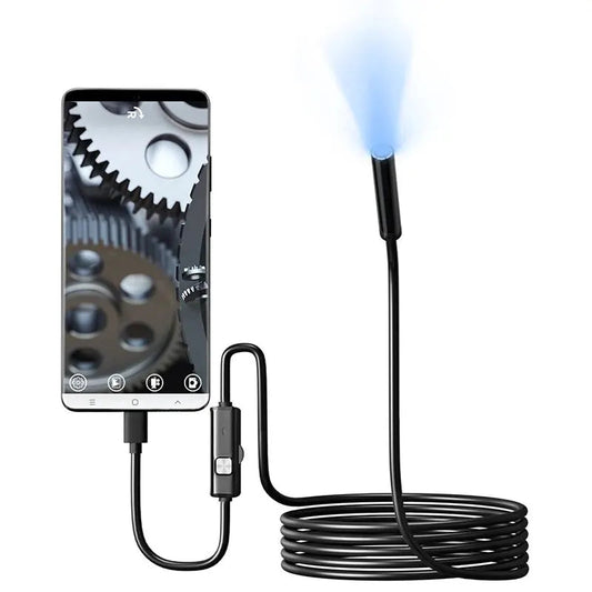7.0MM TYPE-C Endoscope Camera IP67 Waterproof 6 LEDs Adjustable USB Android Flexible Inspection Borescope Cameras for Phone PC    Home Decor Supply | Online Retail | ShoreShopper.com